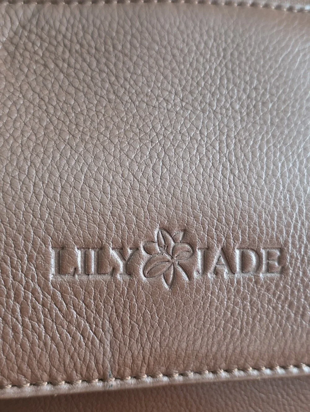 Lily Jade Madeline Leather Convertible Backpack Tote Brown Crossbody Diaper Bag